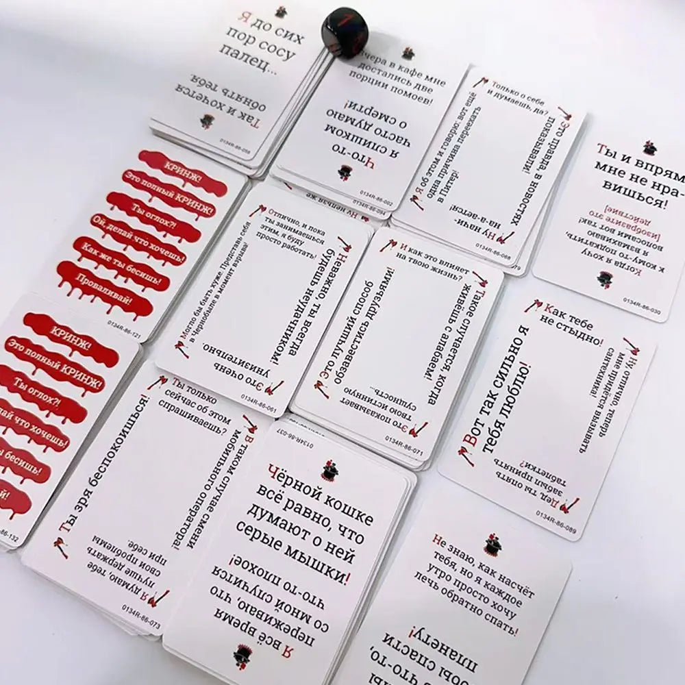 Кринж Funny Social Awkward Moments Card Game for Parties Multiplayer Tabletop Entertainment Board Games Juegos De Mesa