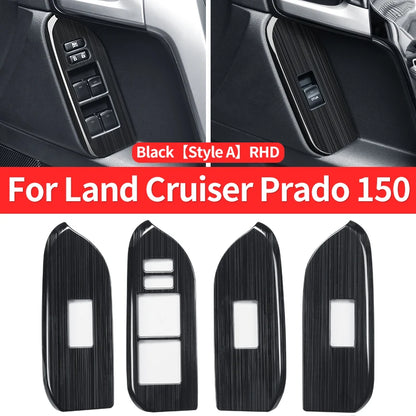 For 2010-2021 Toyota Land Cruiser Prado 150 Interior Modification Accessories Glass Button Panel FJ150 J15 Car Door Handle