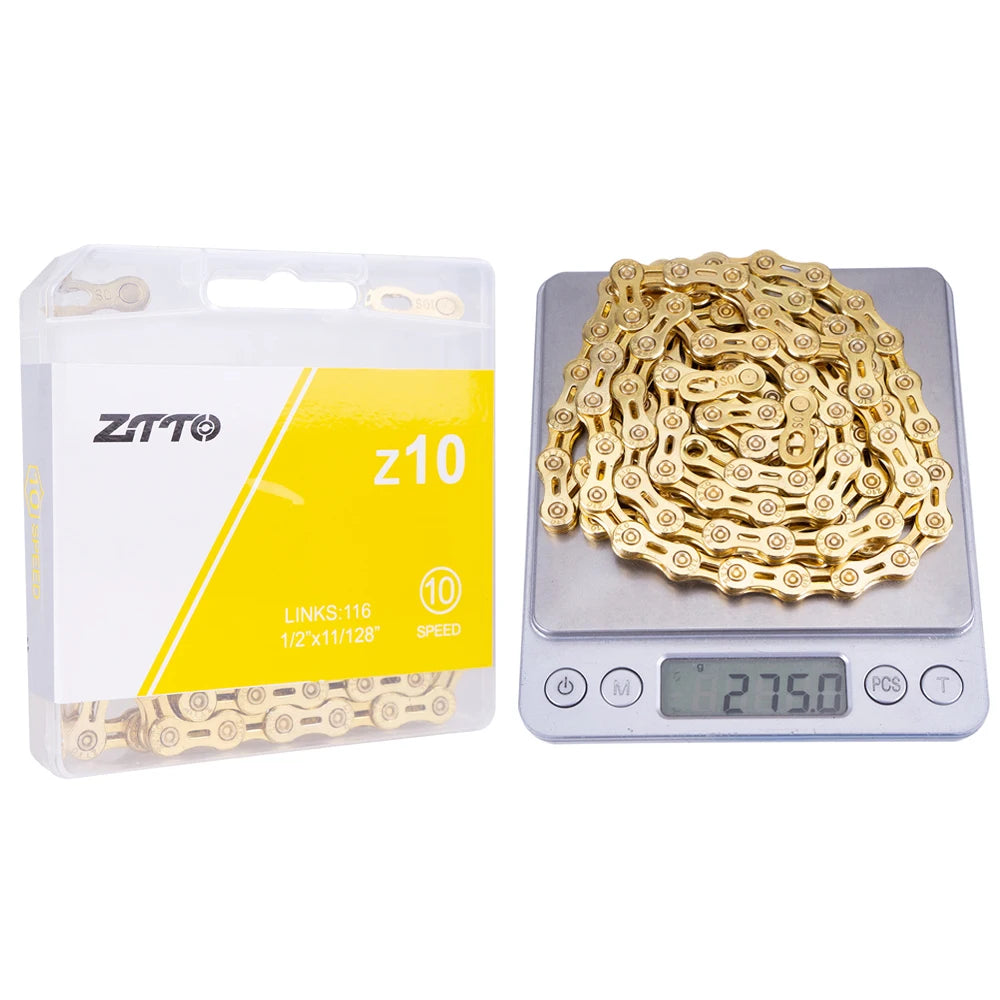 ZTTO MTB Road Bike 10 11 12 Speed Chain Bicycle Hollow Current With Missing Link High Quality 10S 11S 116 Links 12 S 126 Links