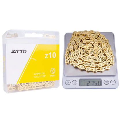 ZTTO MTB Road Bike 10 11 12 Speed Chain Bicycle Hollow Current With Missing Link High Quality 10S 11S 116 Links 12 S 126 Links