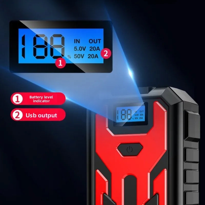 SUKIN 28000mAh High-Capacity Car Jump Starter Multifunctional Car Booster Batterie Voiture 1200A Portable Booster Starting Devic