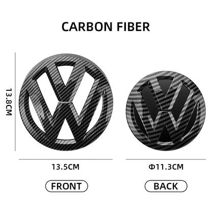 Car Front Hood Emblem Bonnet Badge Rear Trunk Badge For  VW Golf 7 (2014 - 2017) -Emblem