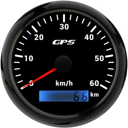 Universal 85MM GPS Speedometer Gauge 7 Color LED Backlight For Motorcycle Marine Boat Truck 60 Kmh 200 Kmh Speed Gauge Meter