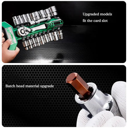 Industrial Grade Socket Key Set, Convenient Car Repair Tool, Manual Tool, Set Key,Cathrac KeySet 1/4 3/8 1/2 Car Repair Key Tool