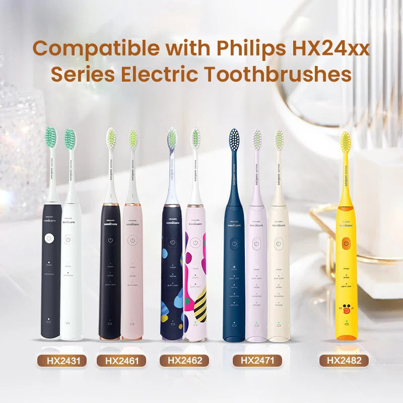 Philips Sonicare C1 ProResults HX2033 Replacement Brush Heads 3D Deep Cleaning DuPont Bristles For HX24xx Electric Toothbrushes