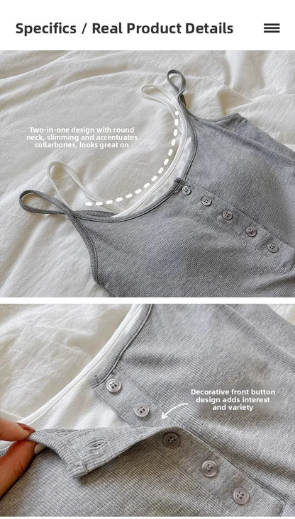 25 Styles Spicy Girl Single Wear Inner Wear Outer Wear Color Block Halter  with Chest Pad Vest Beautiful Back