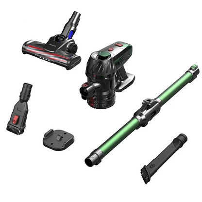 Cordless Stick Vacuum Cleaner with LED Light Foldable Handheld Vacuum Cleaner for Hard Floor Corner Window Shade Carpet Cleaning