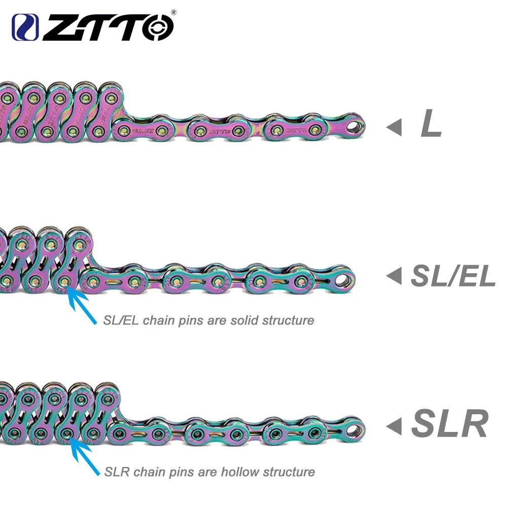 ZTTO Bicycle 116 Links 8Speed 9Speed 10Speed Chain MTB Road Bike Chains Power Lock High Quality Current Cycling Accessories