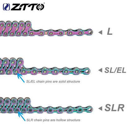 ZTTO Bicycle 116 Links 8Speed 9Speed 10Speed Chain MTB Road Bike Chains Power Lock High Quality Current Cycling Accessories