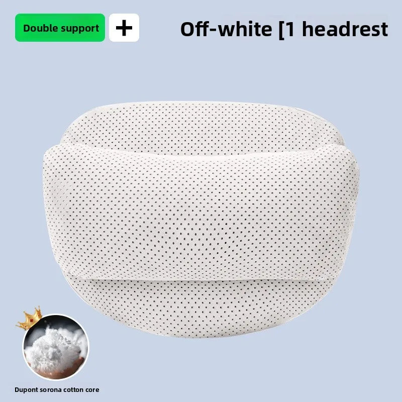 High Quality Universal SUV Car Headrest Cushion Car Seat Neck Pillow High-grade Leather Breathable Lumbar Support Car Pillow