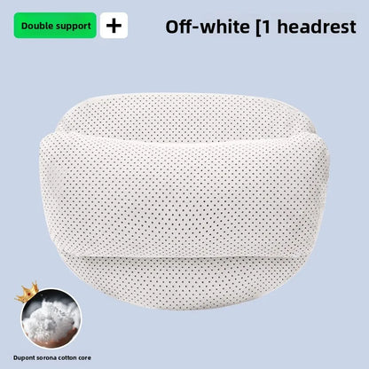 High Quality Universal SUV Car Headrest Cushion Car Seat Neck Pillow High-grade Leather Breathable Lumbar Support Car Pillow