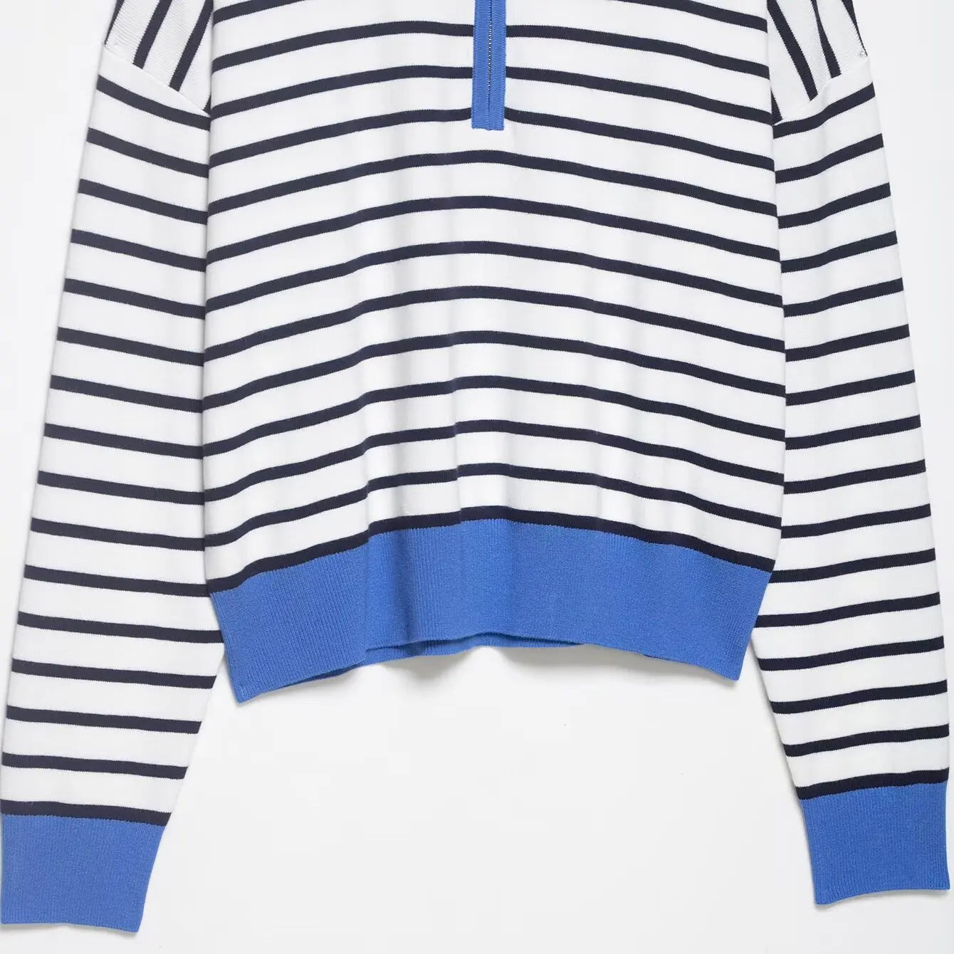 Spring New ZR Women's Knitted Stripe  Shirt Fashionable Versatile Design Casual Business Leisure Polyester Fiber Long Sleeve