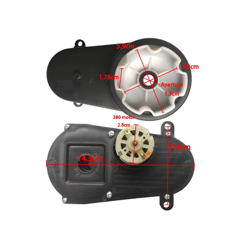 6V 12V 24V RS280 RS380 RS390 Children's Electric Ride on Toy Car Steering Motor Gearbox Direction Turn Motor Gearbox Accessories