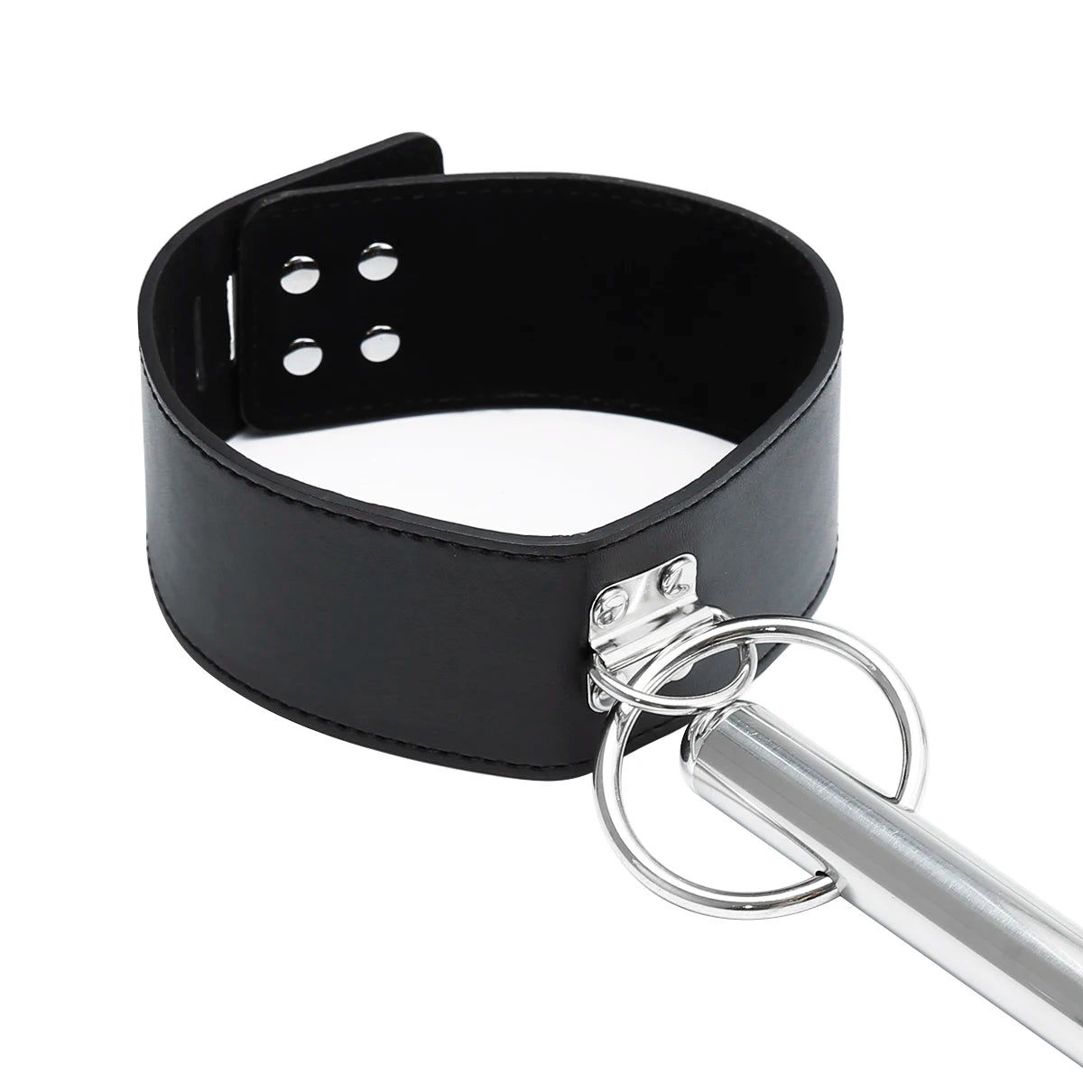 BDSM Restraint Handcuff Set Leg Cuff Neck Restrain Kit SM Fetish Stainless Steel Extend Spreader Bar Adult Couple Slave Harness