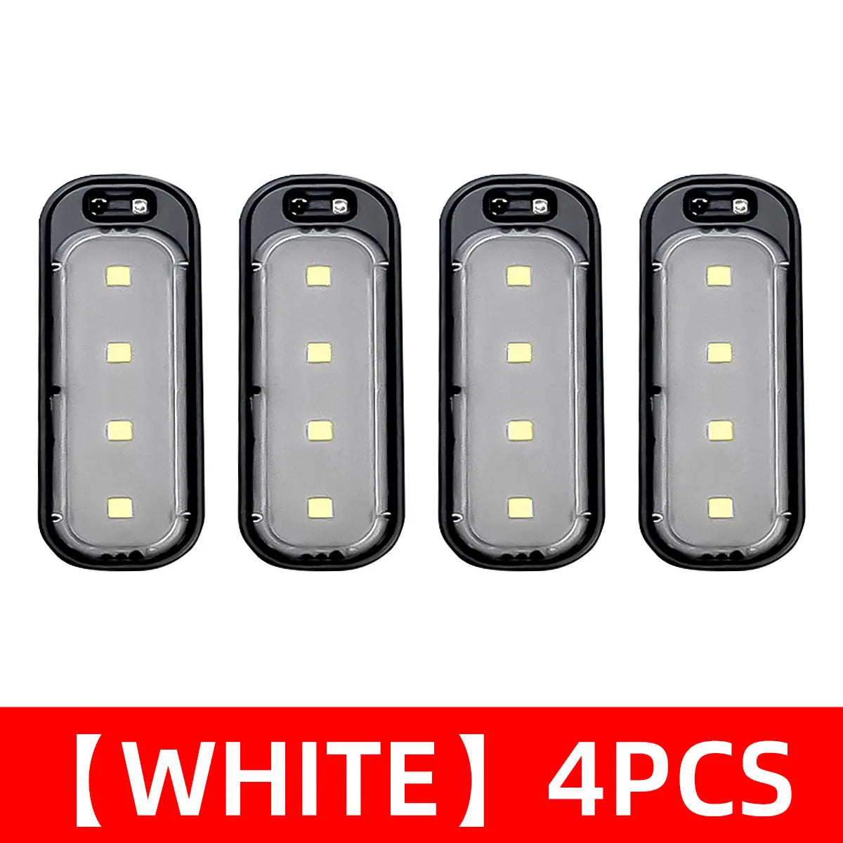 2/4pcs Car LED Door Light USB Charging Wireless Door Warning Lights Safe Anti-collision Signal Lamp Welcome Atmosphere Light