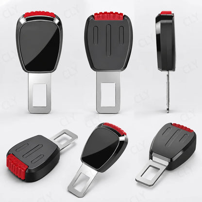 Car seat belt alloy safety belt extension connector car rear safety buckle holder plug-in belt clip
