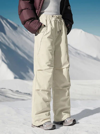 90 Duck down Waterproof Men's Winter Outdoor Straight Leg Pants Anti-Cold Fashionable Urban Style Long Trousers for Casual Use
