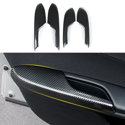 For Honda Civic 10th Gen (2016 -2021) Interior Accessories, Car Center Console Gear Shift Panel , Carbon Fiber ABS Trim Sticker