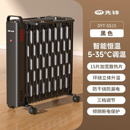 220V Pioneer Oil Filled Radiator Heater Energy Saving for Home Living Room Bedroom Large Area Electric Heater CAW