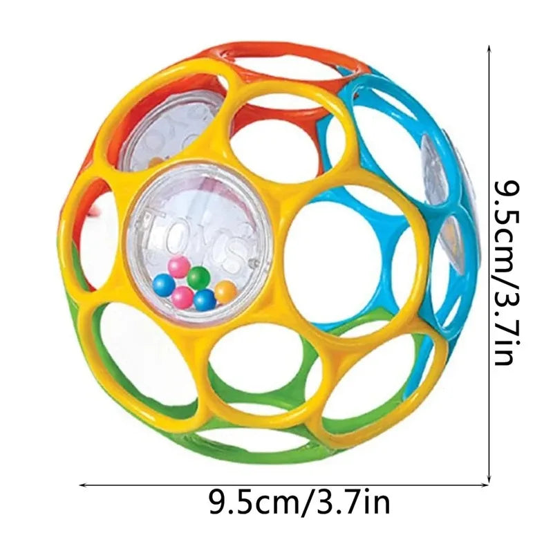 Sensory Teething Ball for Babies, Promotes Motor Skill Development, Baby Shaker, Chew Toy for Teething,Infant , Educational.