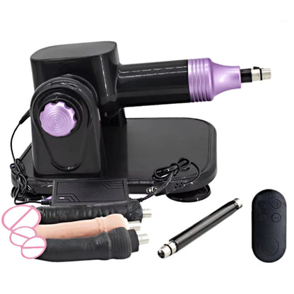60W Automatic Sex Machine with Big Black Dildo for Women Love Machine Masturbation Pumping Gun for Couple Men Sex Toys
