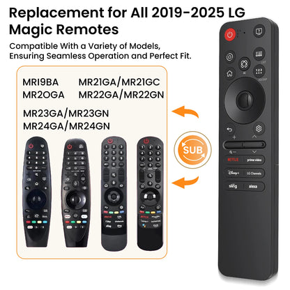Replacement AN-MR25GA AI Magic Remote with Voice and Pointer,Compatible with 2019-2025 LG Smart TVs OLED, QNED, UHD, LED, LCD