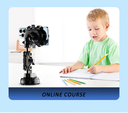 Car Phone Mount Video Recording Universal Magic Arm Suction Car Phone Holder Mount Windshield Window Glass Vlog Shooting