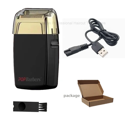 POP Barbers P620 11000RPM Black Gold Whitening Device Oil Head Gradient Bald Artifact Hair Salon Special Trimming Shaver