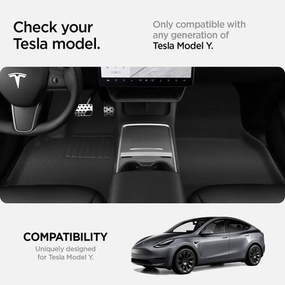 XPE Floor Mats Cargo Liner for Tesla Model Y Juniper / Launch 2025 2026 All Weather Anti Slip Waterproof Floor Liner Boot Mats