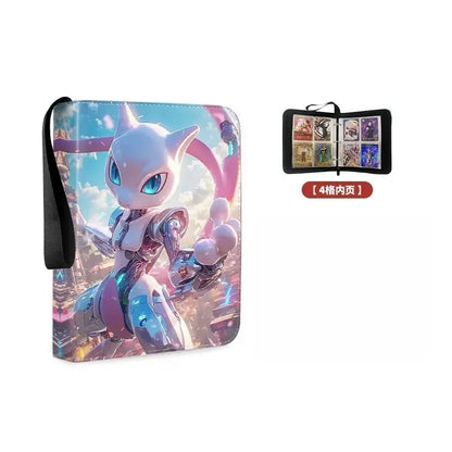 Binder 400PCS Pokemones Card Album Collection Book Anime Figure Album PU Zipper Photo Album Hobby File Kids Toy Gifts