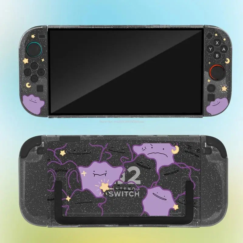 Switch 2 Split Protective Case Ditto Pikachu Pattern Cover For Ns2 Game Console Anti Scratch Gaming Accessories birthday gifts