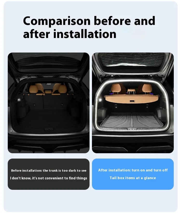 Rear Trunk LED Light Bar Strips Trunk Interior Decorative Lamp Strip Fit For Subaru Forester Interior Accessory Atmosphere