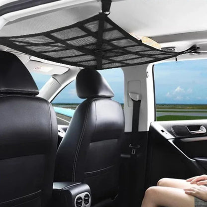 NEW Car Ceiling Cargo Net Strong Load-Bearing Mesh Auto Roof Storage Net Pocket Travel Supplies Car Stowing Tidying Accessories