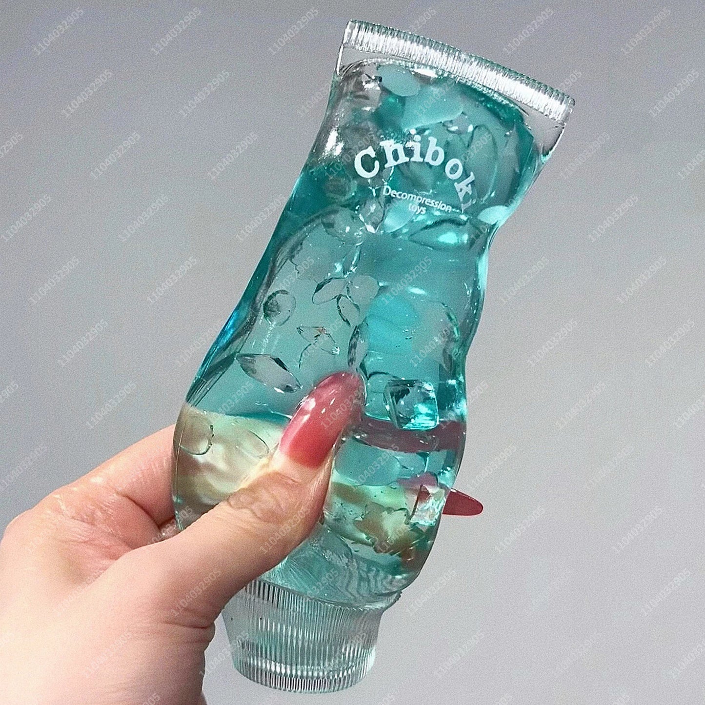 Gem Toothpaste Tube Squishy Toys Gemstone Toothpaste Stress Ball Buttery-Feel ASMR Sensory Anti Stress Fidget Toys for Adults