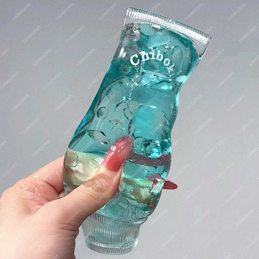 Gem Toothpaste Tube Squishy Toys Gemstone Toothpaste Stress Ball Buttery-Feel ASMR Sensory Anti Stress Fidget Toys for Adults