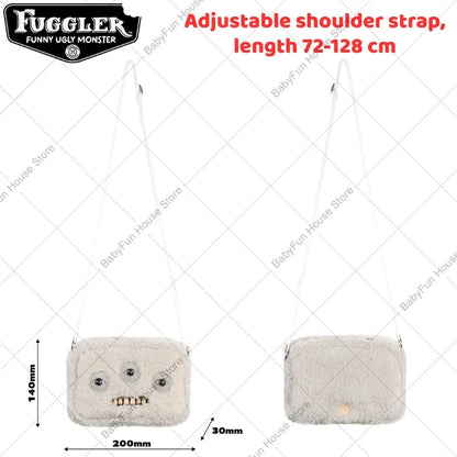Original Fuggler Funny Ugly Teeth Monster Plush Toys Shoulder Bag Wide Eyed Weirdo Sphynx Cat Sir Belch Peluche Dolls Crossbags