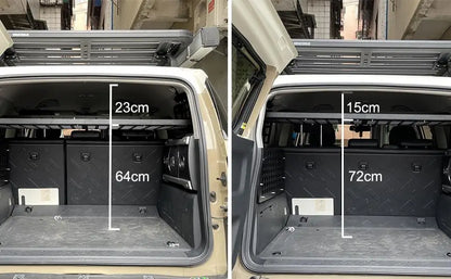 CGZ Molle Panels for Toyota FJ Cruiser 2007-2023 Rear Boot Trunk Shelf Cargo Storage Debris Racks Organizers