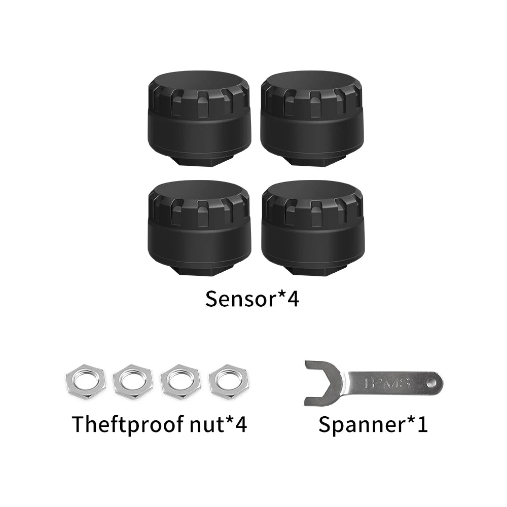 2026 Bluetooth External Tire Pressure Monitor BT TPMS Sensor For Motorcycle Car Van RV and Truck APP View 6 Major Abnormal Alarm