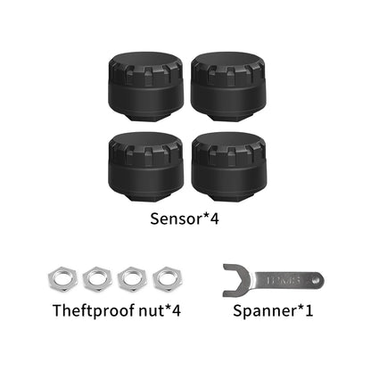 2026 Bluetooth External Tire Pressure Monitor BT TPMS Sensor For Motorcycle Car Van RV and Truck APP View 6 Major Abnormal Alarm