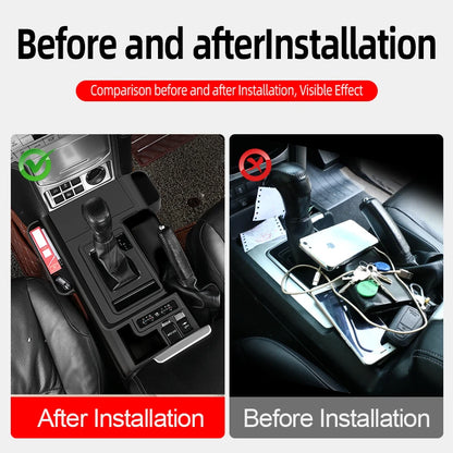 Central Console Silicone Protective Cover For Toyota Prado 150 LC150 2010-2023 Interior car Accessories Decoration Black 1pcs