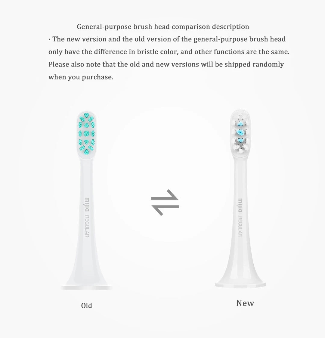 3pcs Original MIJIA T300 T500 Sonic Toothbrush Heads Teethbrush Replacement Heads Sonic Oral Hygiene Mi Oral Clean