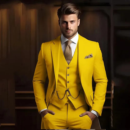 High Quality Black Men's wedding Suits Smart Cusual 3 Piece Custom Slim Fit Male Blazer Wedding Groom Tuxedos Costume Homme