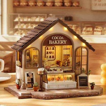3D Puzzle Doll House Assembly Building Model Kit DIY Mini Wooden DollHouse Making Room Toys Home Bedroom With Furniture Gifts