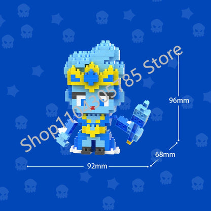 Mini Anime Brawl Stars Figures Pack Fashion Original Decorations Cartoon Heroes Model Dolls Boys Christmas Gifts Collectible