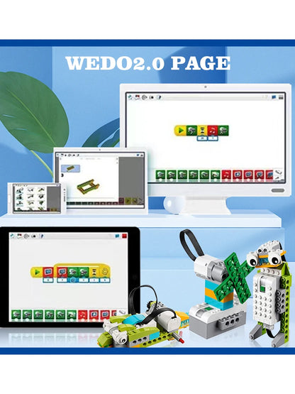 WEDO Building Blocks Transform Science Education Toy Kit for Kids Interactive Learning Construction Playset