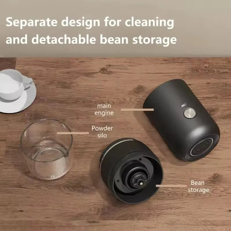 Zai Xiao Electric Coffee Machine Portable One-button Start Automatic Power Off Rechargeable Small Coffee Bean Grinder New