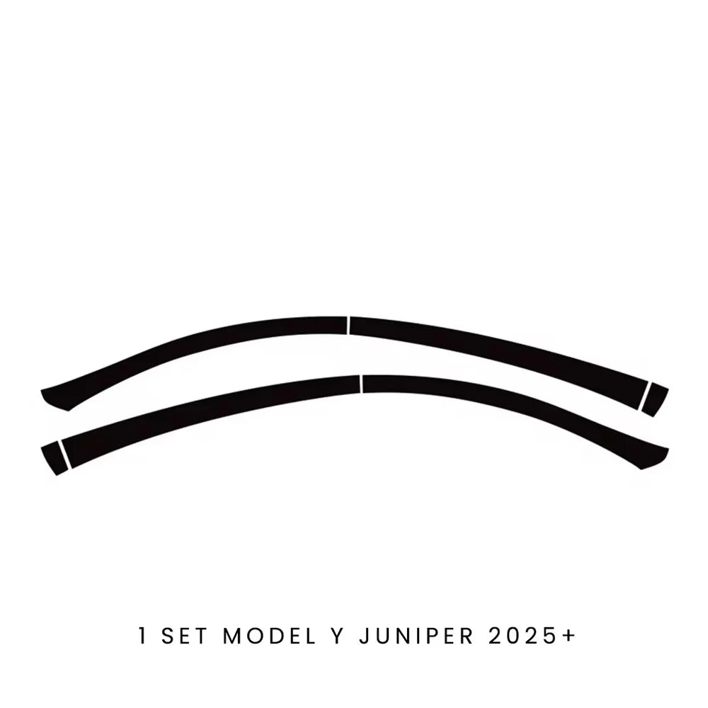 Hidden Roof Vinyl Wrap For Tesla Model 3 Highland 2024 Strip Film Trim Cover Black Y Juniper Floating Roof Sticker Accessories