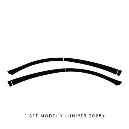 Hidden Roof Vinyl Wrap For Tesla Model 3 Highland 2024 Strip Film Trim Cover Black Y Juniper Floating Roof Sticker Accessories