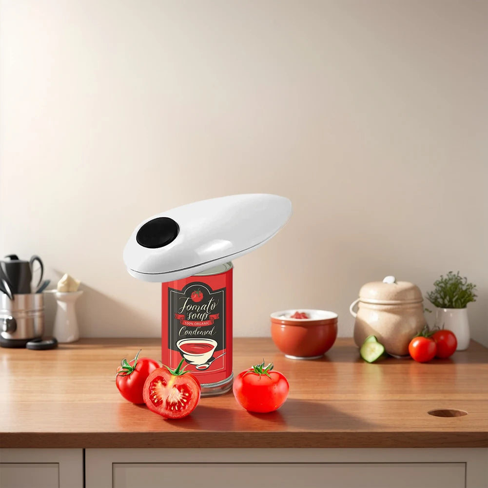 Portable Electric Can Opener Electric Can Opener Automatic Jar Bottle Machine Kitchen Opening Opener Tool One Touch Can Opener