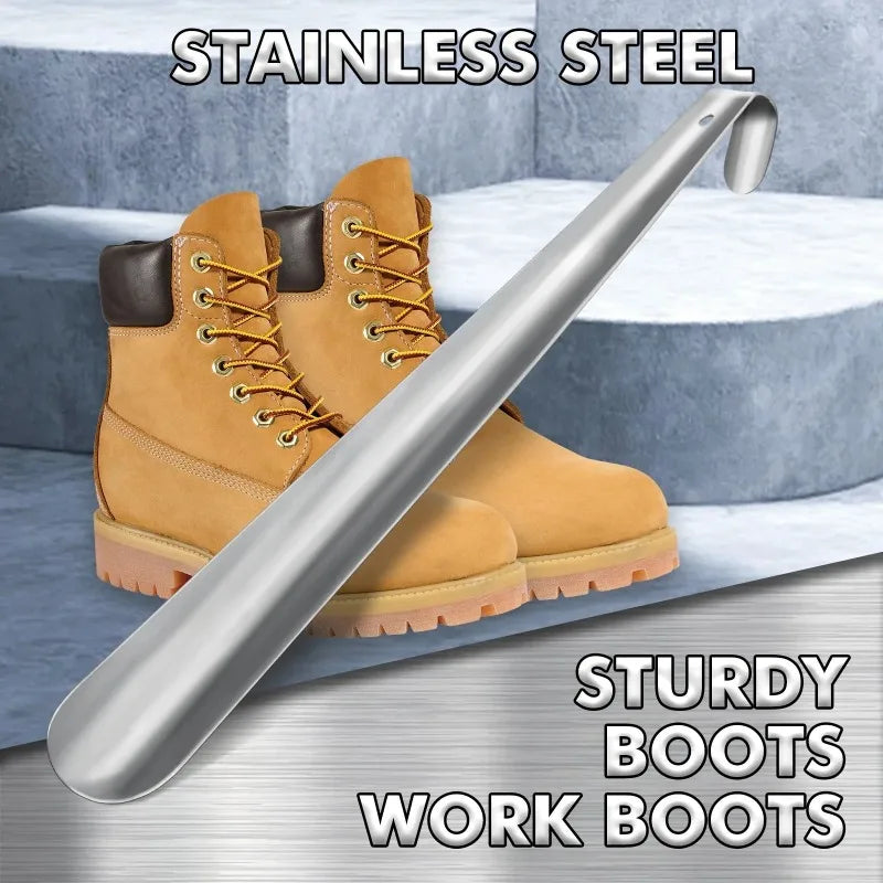 1Pcs Metal Extra Long Shoehorn Professional Shoe Wearer Shoes Lifter Shoes Spoon Lazy Does Not Bend Shoe Draw Helper Shoe Spoon